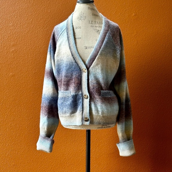 Weekend Los Angeles “Brina” Cardigan In Bailey Stripe Size XL New! - Picture 6 of 12